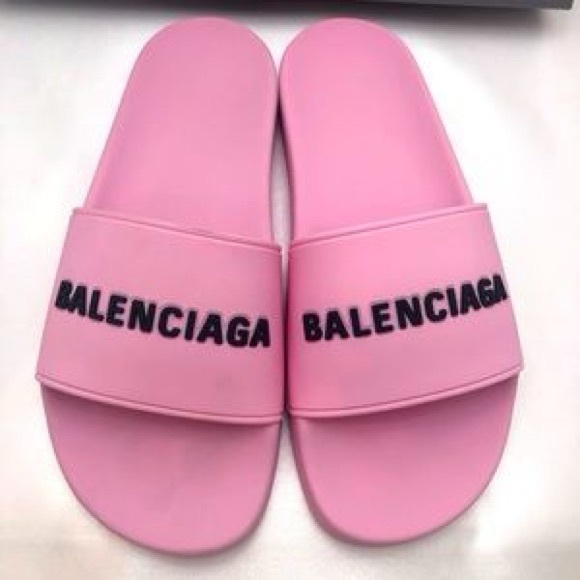 Balenciaga Light Pink Slides - Picture 1 of 1
